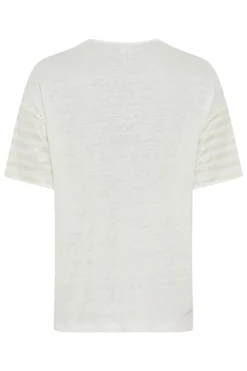 Dames t-shirt korte mouw bruin
