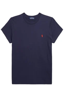 Dames t-shirt korte mouw blauw