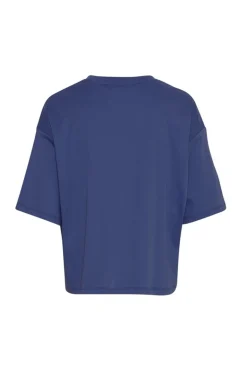 Dames t-shirt korte mouw blauw