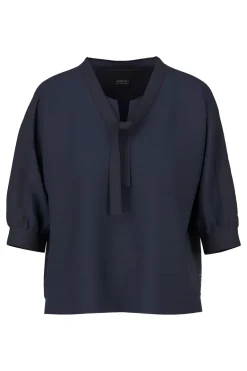 Dames t-shirt korte mouw blauw