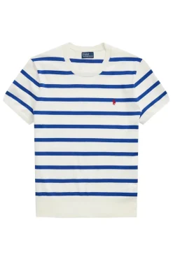 Dames t-shirt korte mouw blauw