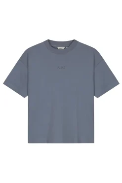 Dames t-shirt korte mouw blauw