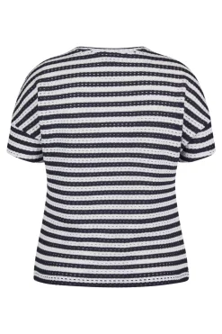 Dames t-shirt korte mouw blauw