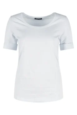 Dames t-shirt korte mouw blauw