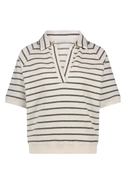 Dames t-shirt korte mouw ecru