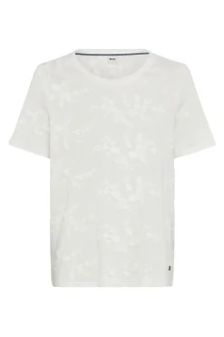 Dames t-shirt korte mouw ecru