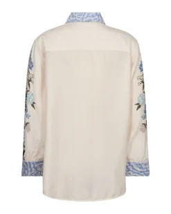Dames t-shirt korte mouw ecru