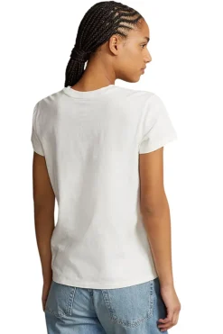 Dames t-shirt korte mouw ecru