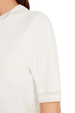 Dames t-shirt korte mouw ecru