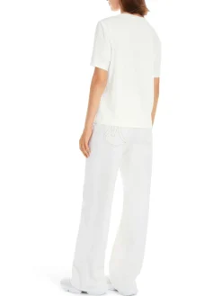Dames t-shirt korte mouw ecru