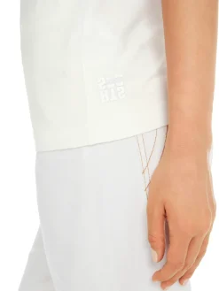 Dames t-shirt korte mouw ecru