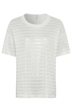 Dames t-shirt korte mouw ecru