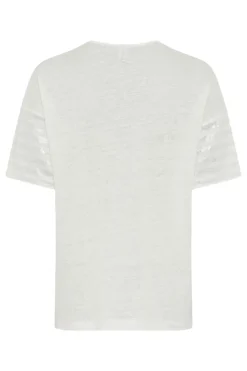 Dames t-shirt korte mouw ecru