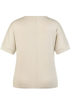 Dames t-shirt korte mouw ecru