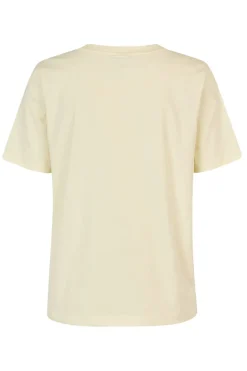 Dames t-shirt korte mouw ecru