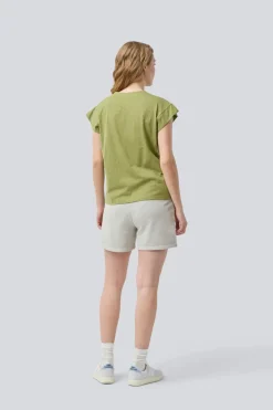 Dames t-shirt korte mouw groen