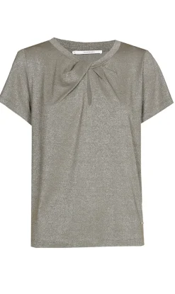Dames t-shirt korte mouw grijs