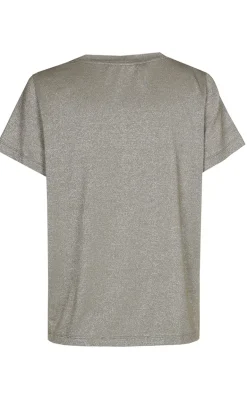 Dames t-shirt korte mouw grijs