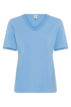 Dames t-shirt korte mouw geel