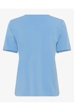 Dames t-shirt korte mouw geel