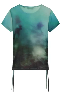 Dames t-shirt korte mouw groen