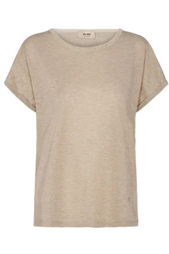 Dames t-shirt korte mouw goud
