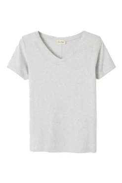 Dames t-shirt korte mouw grijs