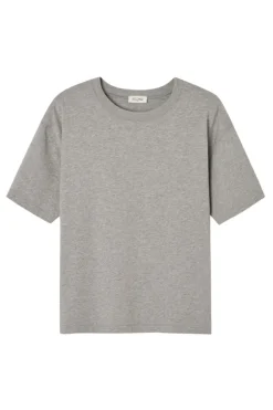 Dames t-shirt korte mouw grijs