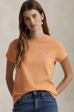 Dames t-shirt korte mouw oranje