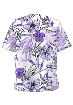 Dames t-shirt korte mouw paars