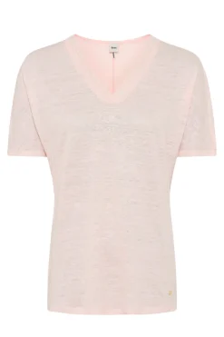 Dames t-shirt korte mouw rose