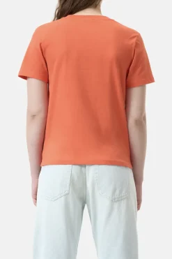 Dames t-shirt korte mouw rood