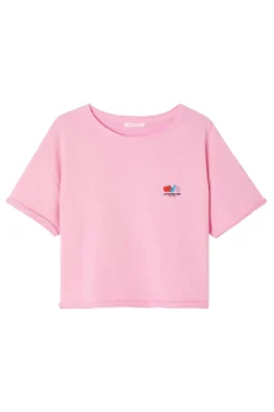 Dames t-shirt korte mouw rose