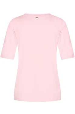 Dames t-shirt korte mouw rose