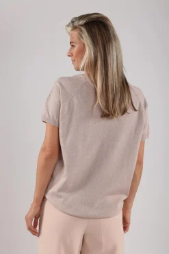 Dames t-shirt korte mouw rose