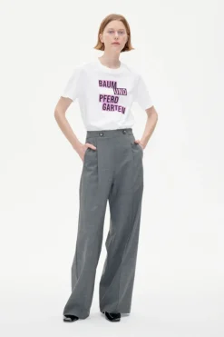 Dames t-shirt korte mouw wit