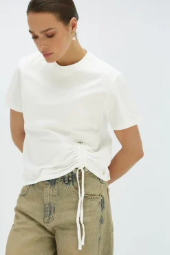 Dames t-shirt korte mouw wit