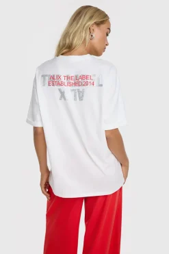 Dames t-shirt korte mouw wit