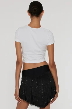 Dames t-shirt korte mouw wit