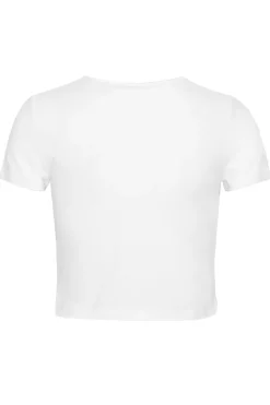 Dames t-shirt korte mouw wit