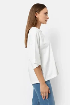 Dames t-shirt korte mouw wit