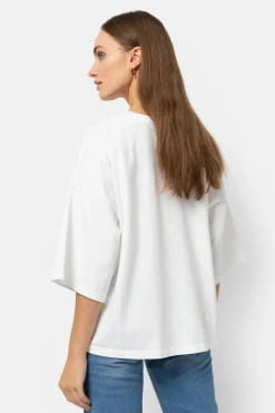 Dames t-shirt korte mouw wit