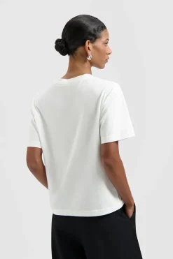 Dames t-shirt korte mouw wit
