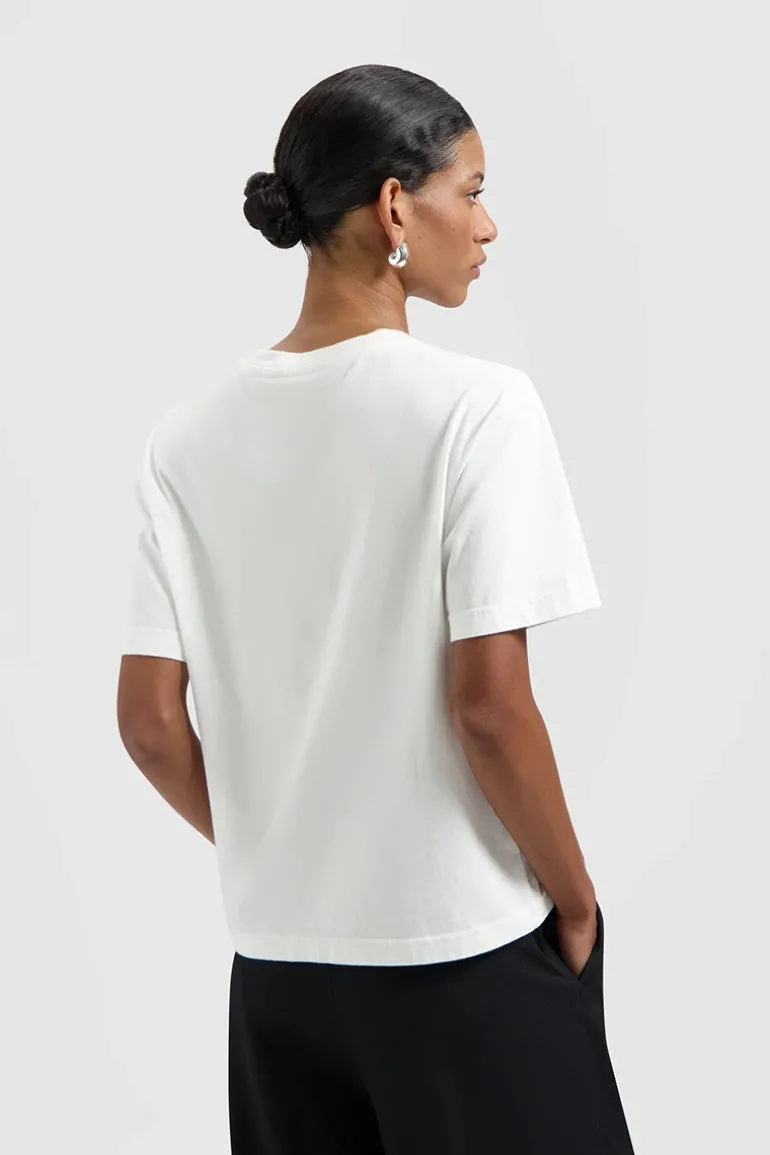 Dames t-shirt korte mouw wit