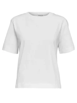 Dames t-shirt korte mouw wit