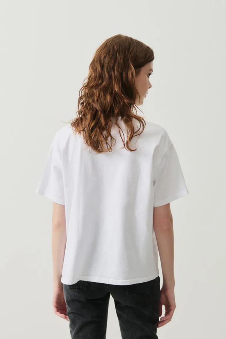 Dames t-shirt korte mouw wit