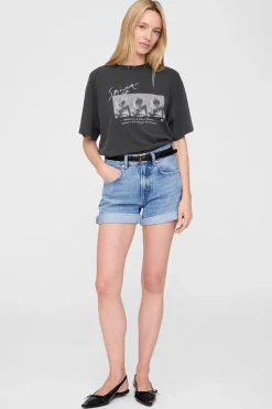 Dames t-shirt korte mouw zwart