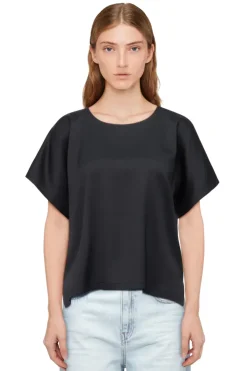 Dames t-shirt korte mouw zwart