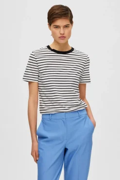 Dames t-shirt korte mouw zwart