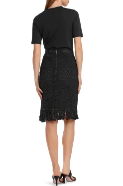 Dames t-shirt korte mouw zwart